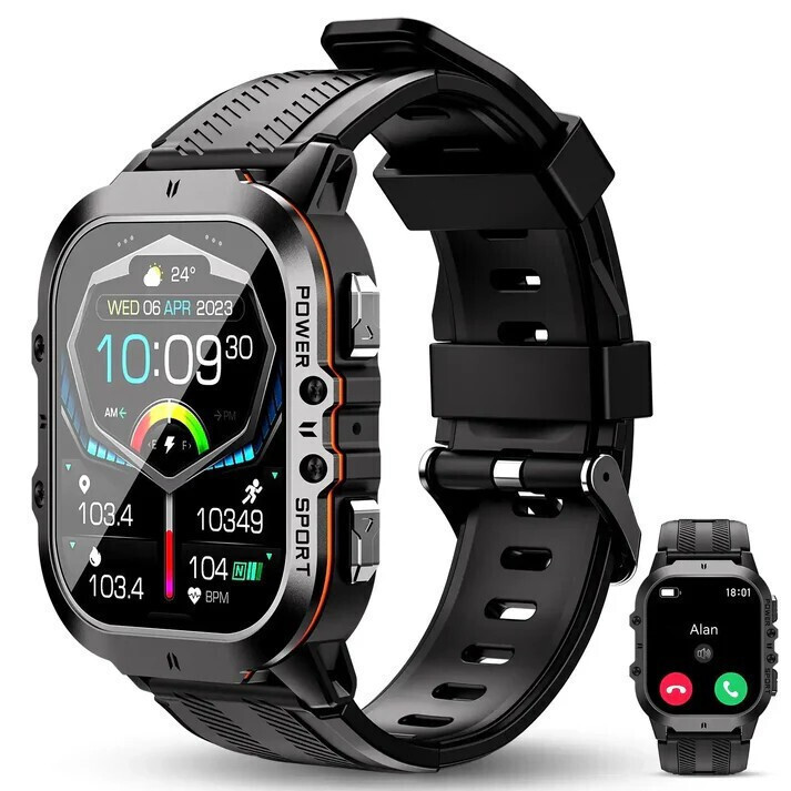 Oukitel V5 Smartwatch with Heart Rate Monitor Black