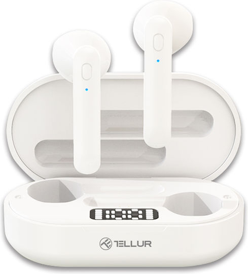 Tellur TLL511411 Earbud Bluetooth Handsfree Earphones with Charging Case White
