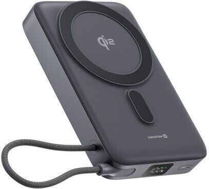 Swissten Qi2 MagSafe Power Bank 10000mAh 33W with USB-C Port Power Delivery Black view 1