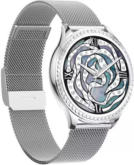 Nubi Watch Battery with Silver Metal Bracelet view 2