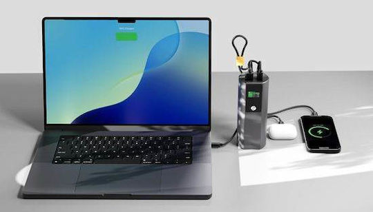 Alogic Ark Pro Power Bank 27600mAh 160W with USB-A Port and 2 USB-C Power Delivery Ports Gray vue 8