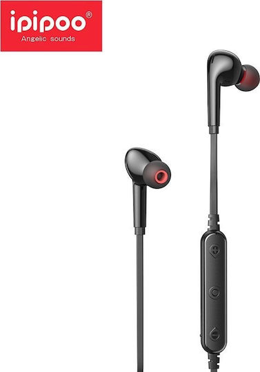 Ipipoo AP-7 In-ear Bluetooth Handsfree Earphones with Sweat Resistance Black view 2