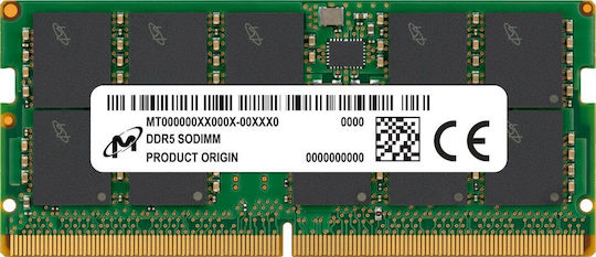 Micron DDR5 Memory RAM with 1x16GB Module and Speed 5600 for Laptop view 1