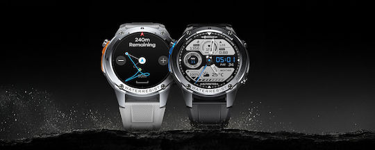 Zeblaze Stratos 2 Ultra Stainless Steel 52mm Waterproof Smartwatch with Heart Rate Monitor (Silver) view 6