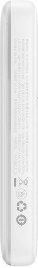 Baseus Comet Power Bank 10000mAh 22.5W with USB-A Port and USB-C Port Power Delivery White vue 5
