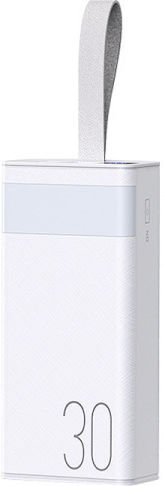 Remax RPP-320 Power Bank 30000mAh 22.5W with 2 USB-A Ports and USB-C Port Power Delivery White