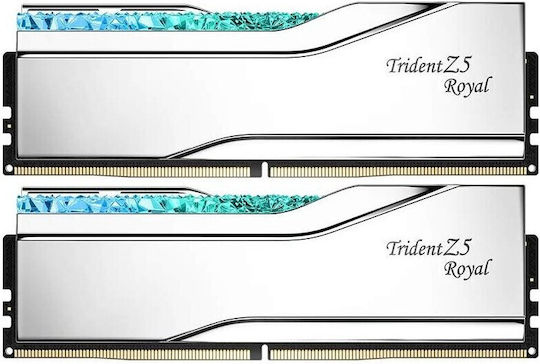 G.Skill Trident Z5 Royal RGB DDR5 32GB RAM with 2x16GB Modules and Speed 7600 for Desktop F5-7600J3646G16GX2-TR5S vue 3
