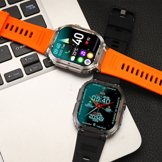 Aoke K57 Pro Smartwatch with Heart Rate Monitor (Black) view 5