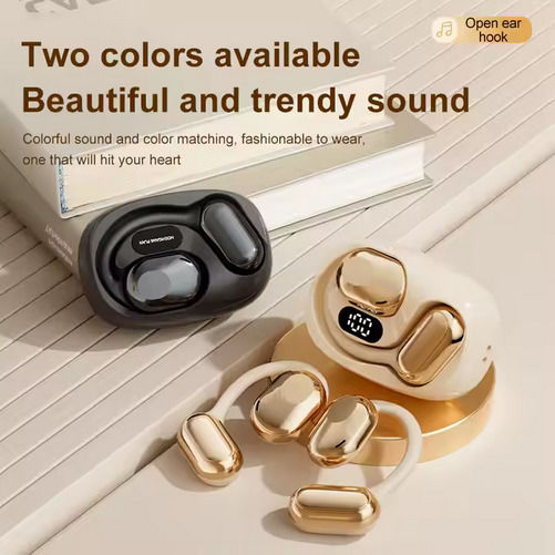 XS18 Open Ear Bluetooth Handsfree Earphone with Charging Case Black view 4