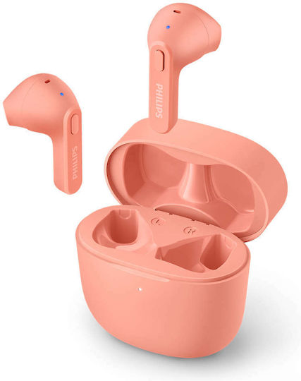 Philips TAT2236 Earbud Bluetooth Handsfree Earphones with Charging Case Light Pink view 4