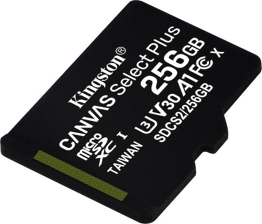 Kingston Canvas Select Plus microSDXC 256GB U3 V30 A1 UHS-I 100MB/s with Adapter view 5