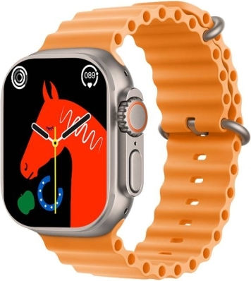 S800 Ultra Max Smart Bracelet 1.5 Inch Silicone Band Smart Watch Bluetooth Call Heart Rate Blood Pressure Blood Oxygen Orange