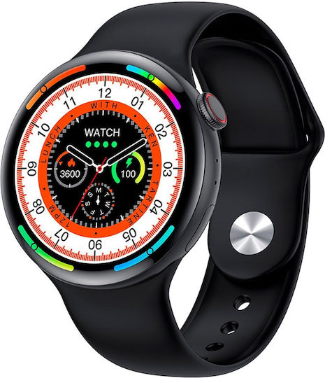 Microwear W8 Pro 39mm Smartwatch with Heart Rate Monitor (Black) view 9