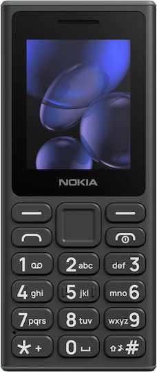 Nokia 105 (2024) Dual SIM Mobile with Buttons (Greek Menu) Black view 2