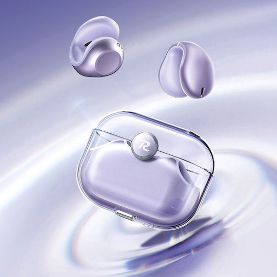 Remax KF02 Open Ear Bluetooth Handsfree Earphones with Sweat Resistance and Charging Case Purple vue 2