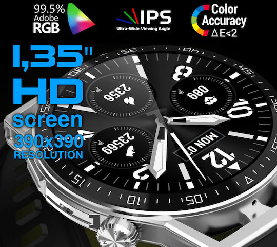 AGBarr Battery Watch with Rubber Strap view 2