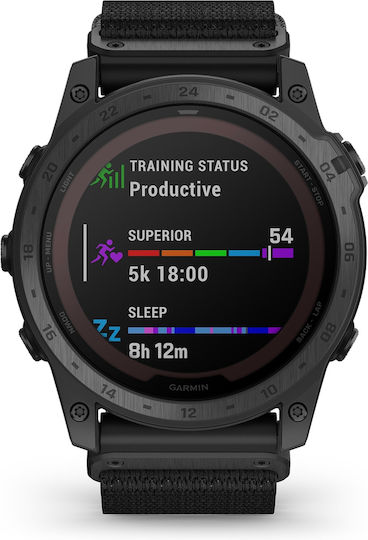 Garmin Tactix 7 Pro Titanium Waterproof Smartwatch with Heart Rate Monitor (Black Nylon Band)