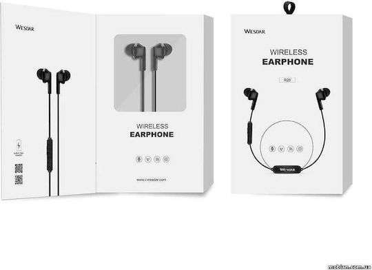 Wesdar R26 In-ear Bluetooth Handsfree Earphones Black vista 4