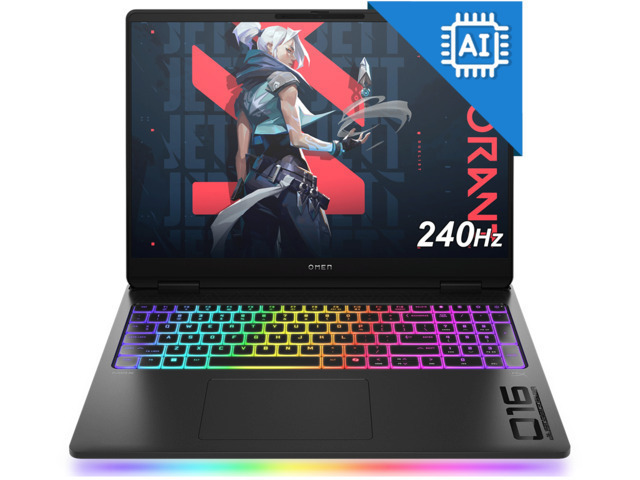 HP Omen MAX 16-ak0069nn 16" IPS QHD+ 240Hz (Ryzen AI 300 Series-9 HX-375/32GB/1TB SSD/GeForce RTX 5060/No OS) (International English Keyboard) view 3