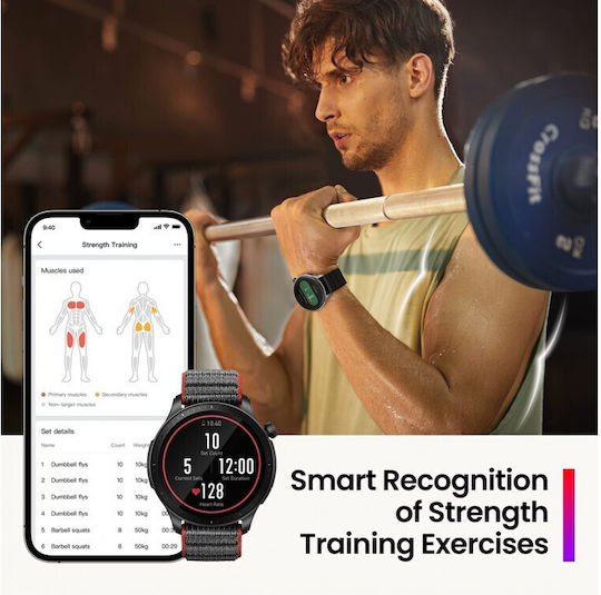 Amazfit GTR 4 46mm Waterproof Smartwatch with Heart Rate Monitor (Black) view 7