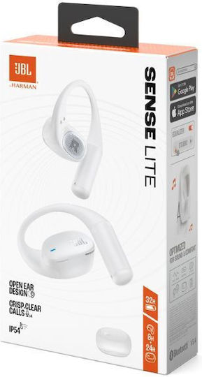 JBL Sense Lite Open Ear Bluetooth Handsfree Earphones with Sweat Resistance and Charging Case White view 7