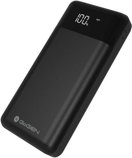 GoGEN Power Bank 30000mAh with 2 USB-A Ports and USB-C Port Black vista 3