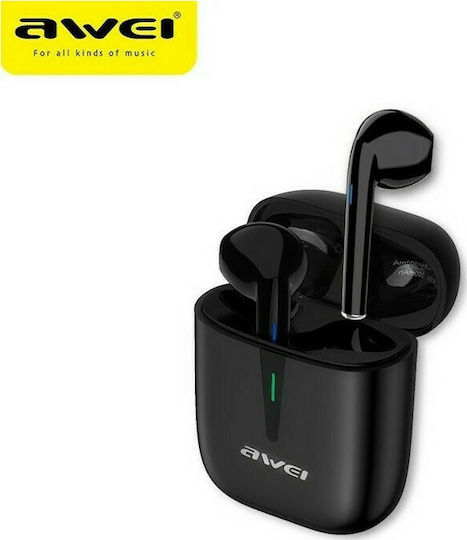 Awei T17 Earbud Bluetooth Handsfree Earphones with Charging Case Black view 7