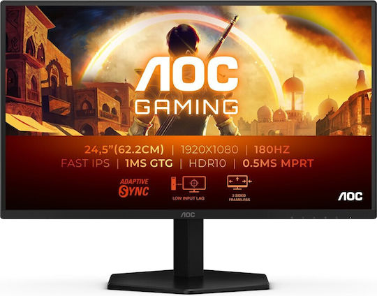 AOC 25G42E IPS HDR Gaming Monitor 24.5" FHD 1920x1080 180Hz with Response Time 1ms GTG view 1