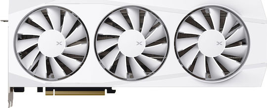 XFX Radeon RX 9070 XT 16GB GDDR6 Quicksilver White Magnetic Air Edition Graphics Card vue 3