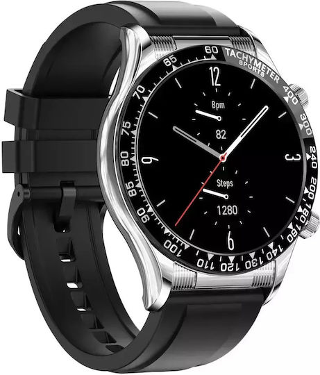 Nubi E18 PRO Smartwatch with Heart Rate Monitor (Black / Silicone) vue 5