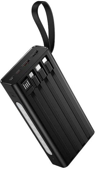 Hoco J155 Power Bank 20000mAh 22.5W with 2 USB-A Ports and USB-C Port Black vue 5