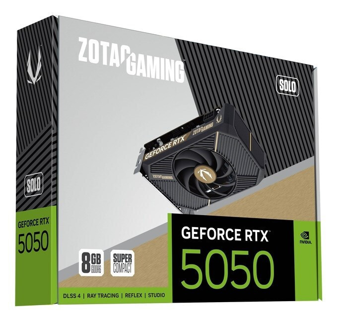 Zotac GeForce RTX 5050 8GB GDDR6 Solo Graphics Card ZT-B50500G-10L view 8