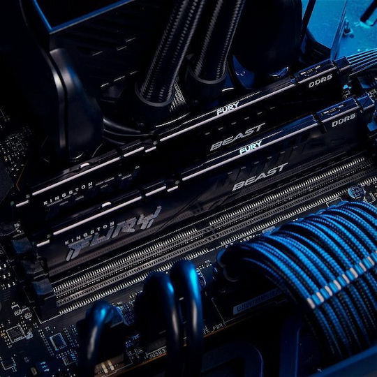 Kingston Fury Beast 16GB DDR5 RAM with 6000 Speed for Desktop (KF560C36BBE-16) vista 6