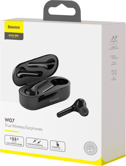 Baseus Encok W07 In-ear Bluetooth Handsfree Earphones with Charging Case Black view 5
