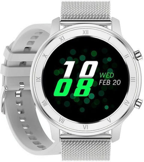 Pacific 17-1 Smartwatch with Heart Rate Monitor (Silver)