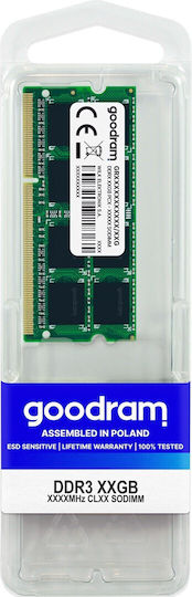 GoodRAM DDR3 with Module 1x8GB and Speed 1600 for Laptop GR1600S364L11/8G vue 3