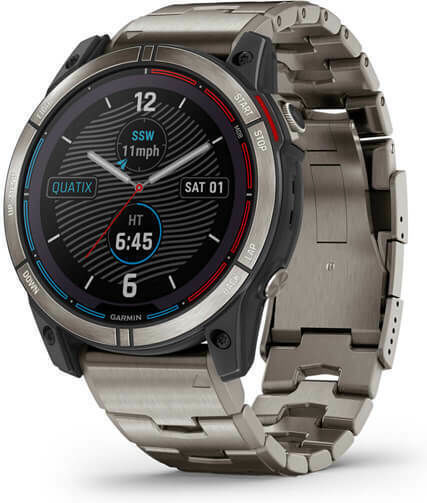 Garmin Quatix 7X Solar Edition Titanium 51mm Waterproof Smartwatch with Heart Rate Monitor (Gray)