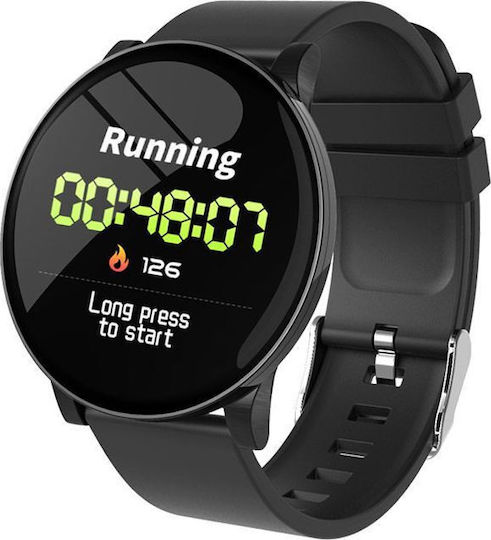 Bakeey W8 Smartwatch with Heart Rate Monitor (Black) vue 2