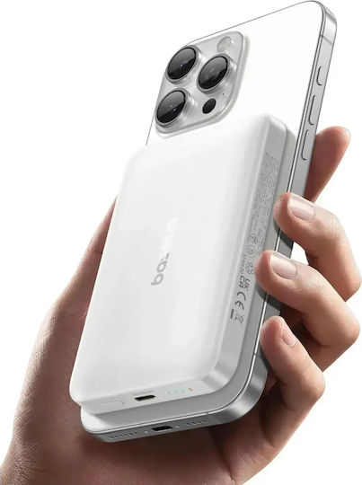 Baseus Enerfill FM12 MagSafe Power Bank 10000mAh 22.5W with USB-C Port White vue 2
