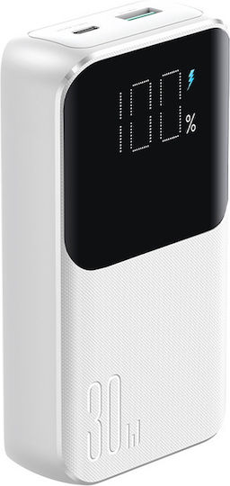 Joyroom Power Bank 10000mAh 30W with USB-A Port and USB-C Port White