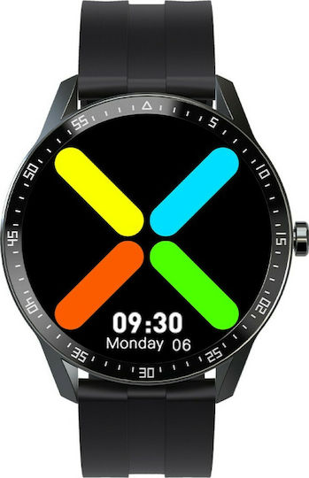 Kingwear G1 Aluminium Smartwatch with Heart Rate Monitor (Black)