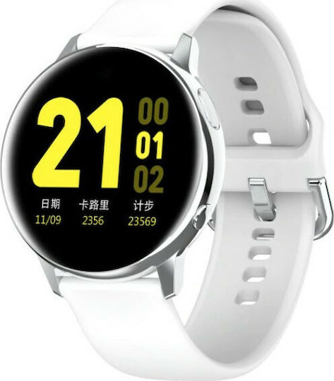 Lemfo SG2 42mm Smartwatch with Heart Rate Monitor (White)