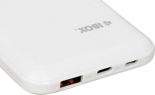 iBox Power Bank 10000mAh with USB-A Port Power Delivery White view 5