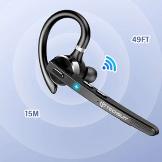 Techsuit TalkZen G9 In-ear Bluetooth Handsfree Earphone with Charging Case Black view 7