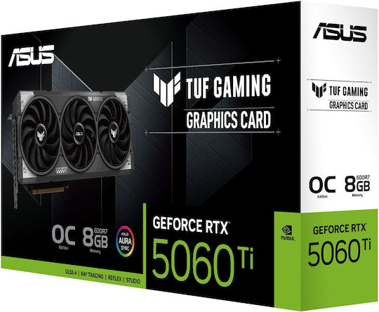 Asus GeForce RTX 5060 Ti 8GB GDDR7 TUF Gaming OC Graphics Card view 4
