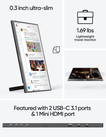 Arzopa A1M IPS HDR Portable Monitor 17.3" FHD 1920x1080 view 5