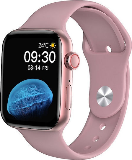 HW22 44mm Smartwatch with Heart Rate Monitor (Pink) view 5