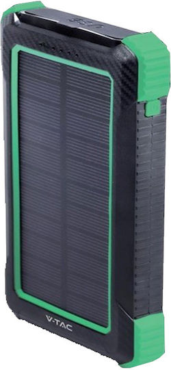 V-TAC Solar Power Bank 10000mAh 10W with USB-A Port Black vue 3