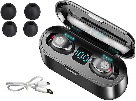 AT04102 In-ear Bluetooth Handsfree Earphones with Charging Case Black view 2