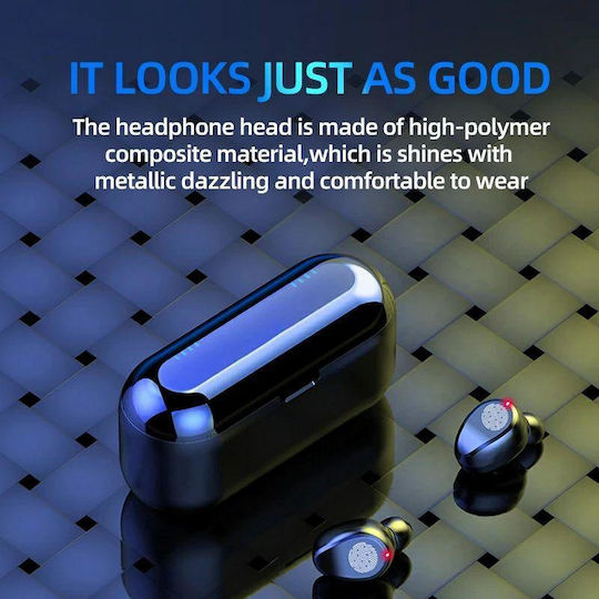 F9 In-ear Bluetooth Handsfree Earphones Blue view 5